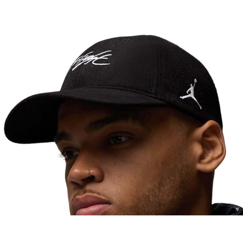 Nike Men's Jordan Fly Flight Cap Hat Black White SZ S/M NEW $30